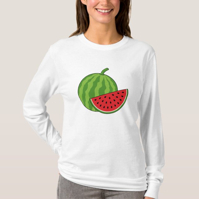 Vattenmelon och segment t shirt (Framsida)