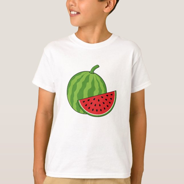 Vattenmelon och segment t shirt (Framsida)