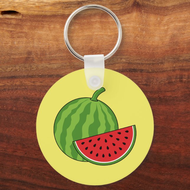 Vattenmelon och segmentanpassning nyckelring (Baksida)
