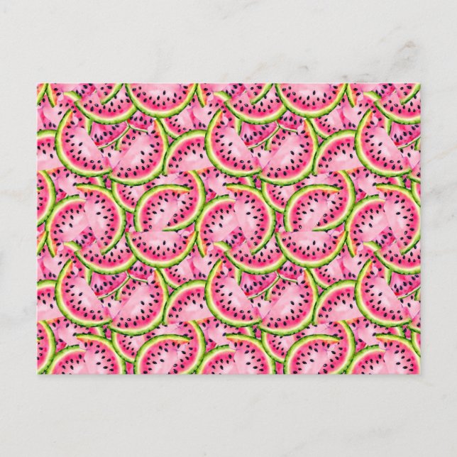 Vattenmelon Överraskning Postkort Vykort (Framsida)
