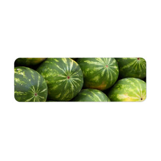 Vattenmelon på marknaden returadress etikett