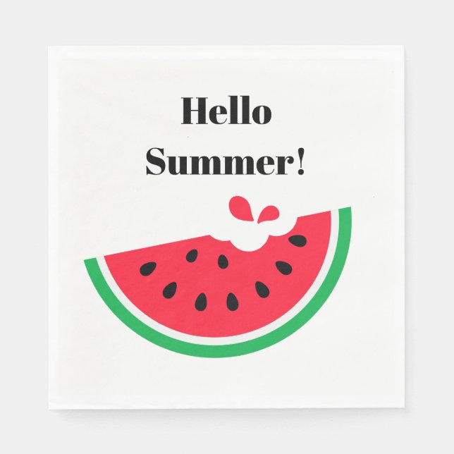 Vattenmelon Pappersservett (Framsidan)