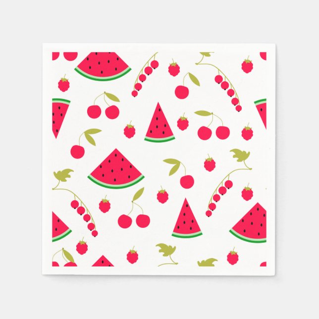 Vattenmelon Pappersservett (Framsidan)