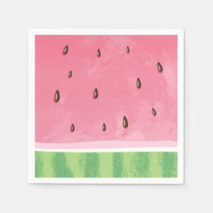 Vattenmelon Pappersservett Melon Birthday Fruktiga