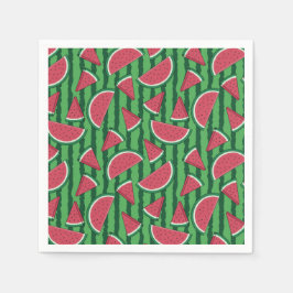 Vattenmelon Pappersservetter, Sommar Frukt Fest Pappersservett