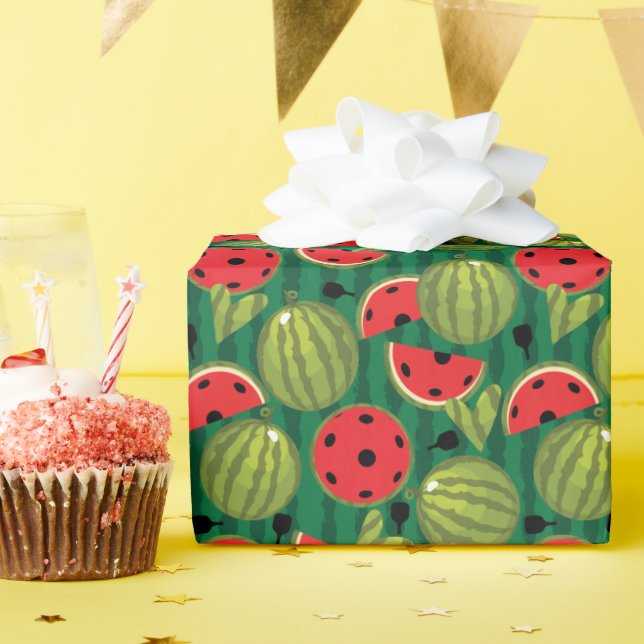 🍉Vattenmelon 🍉pickleball Presentpapper (Födelsedagsfest)