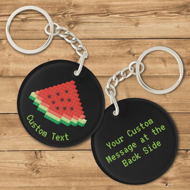 Vattenmelon Pixel Art Keychain (Skapare uppladdad)
