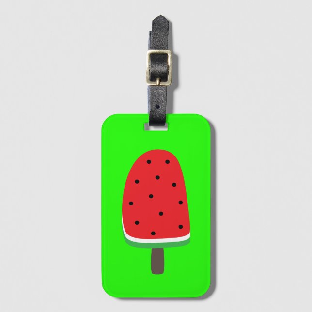 Vattenmelon Popsicle Bagagebricka (Framsida vertikal)
