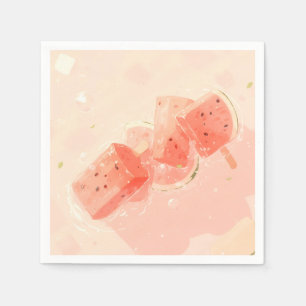 Vattenmelon Popsicle Pappersservett