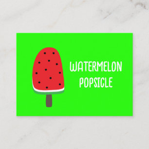 Vattenmelon Popsicle Visitkort