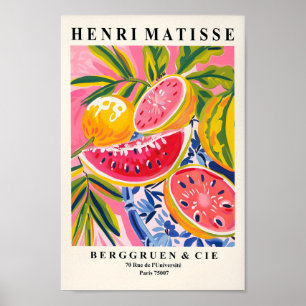 Vattenmelon Poster, Matisse Art Print, Mid Century Poster