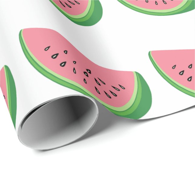 Vattenmelon Presentpapper (Rullad Hörn)