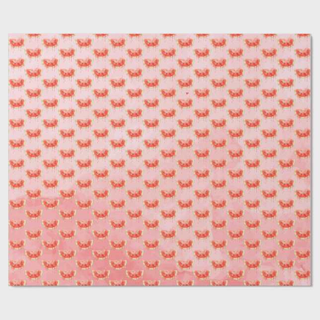 Vattenmelon Presentpapper (Platt)