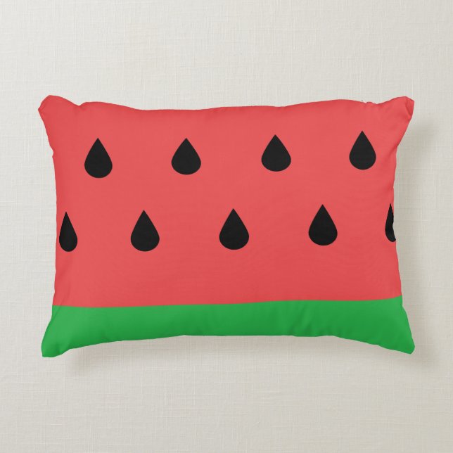 Vattenmelon Prydnadskudde (Framsidan)