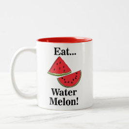 Vattenmelon Rolrig Sommarfrukt Två-Tonad Mugg