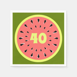 Vattenmelon Rosa 40 Åldersblöjor pappra Pappersservett