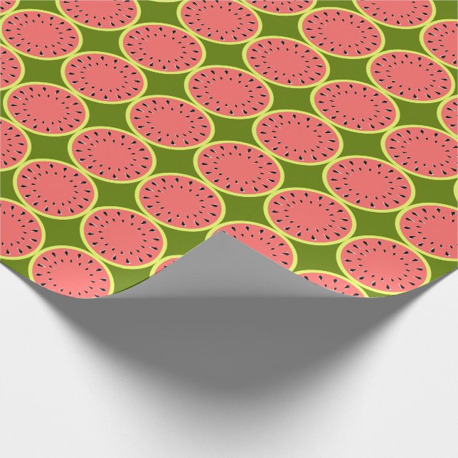 Vattenmelon Rosa Multi inslagspapper Presentpapper (Hörn)