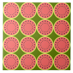 Vattenmelon Rosa Multi Kakelplatta