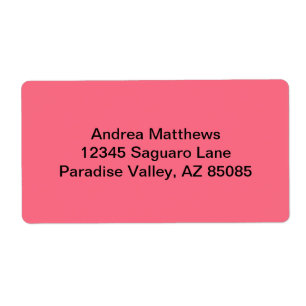 Vattenmelon Rosa Solid Färg Fraktsedel