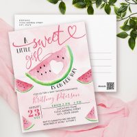 Vattenmelon Rosa Vattenfärgsbabyskor för 