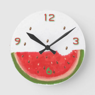 Vattenmelon Rund Klocka