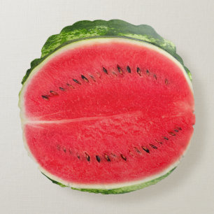 Vattenmelon - rund kudde