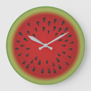 Vattenmelon, rundgång av kutavklipp stor klocka