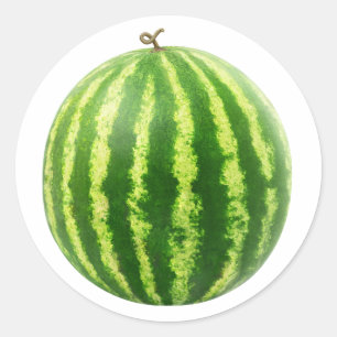 Vattenmelon Runt Klistermärke