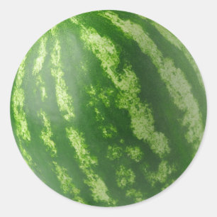 Vattenmelon Runt Klistermärke