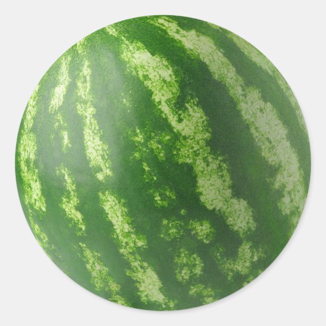 Vattenmelon Runt Klistermärke (Framsida)