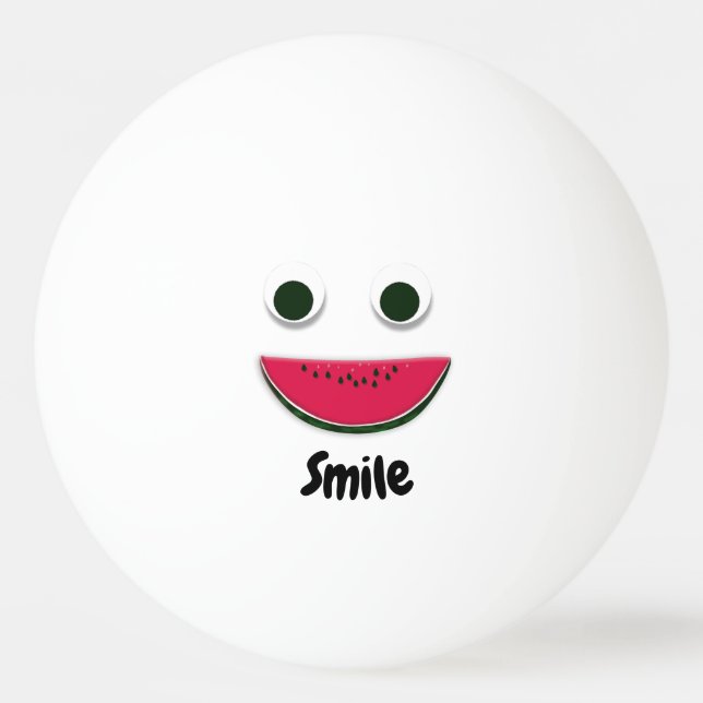 Vattenmelon Segce Smile, funny Pingisboll (Framsidan)