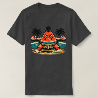 Vattenmelon Shogun Beach Sumo — Vintage Sommar Kri T Shirt