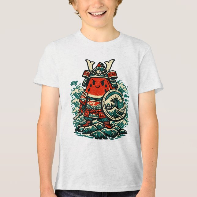 Vattenmelon Shogun — Väktare av haven T Shirt (Framsida)