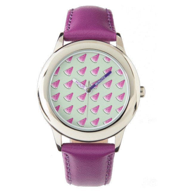Vattenmelon skiva armbandsur (Framsida)
