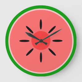 Vattenmelon skiva stor klocka