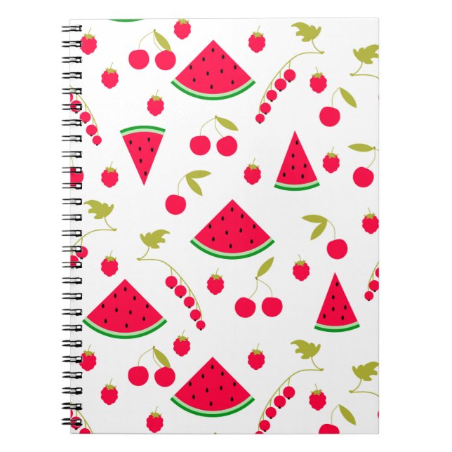 Vattenmelon, skuren vattenmelon anteckningsbok (Framsidan)