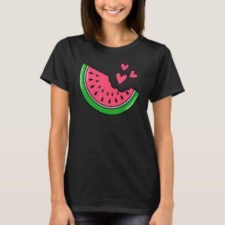 Vattenmelon slice Melon sommaruppehållet Season Fr T Shirt