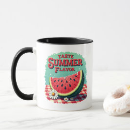 Vattenmelon Smaka Sommar Smak Mugg