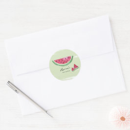 Vattenmelon Sommar Bebis Shower Klistermärke 
