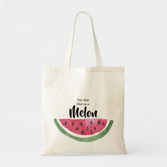 Vattenmelon Sommar Bebis Shower Tygkasse (Framsidan)