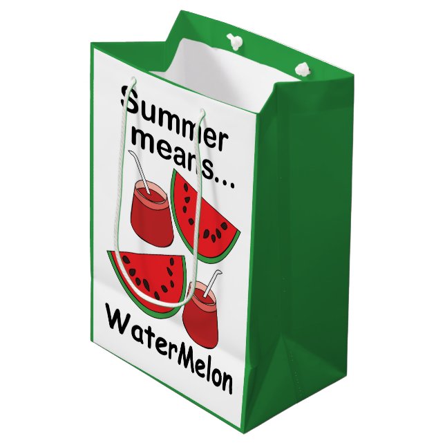 Vattenmelon Sommar Betyder Vattenmelon Fruktfest (Framsidan Vinklad)