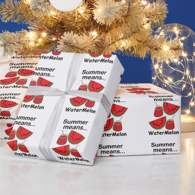 Vattenmelon Sommar Betyder Vattenmelon Fruktfest Presentpapper (Helgdagar)
