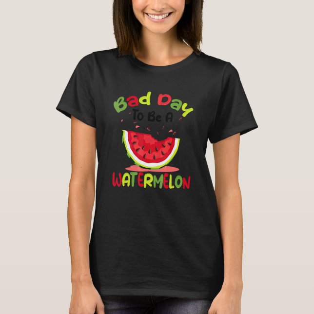 Vattenmelon  Sommar Frukt Familj T Shirt (Framsida)