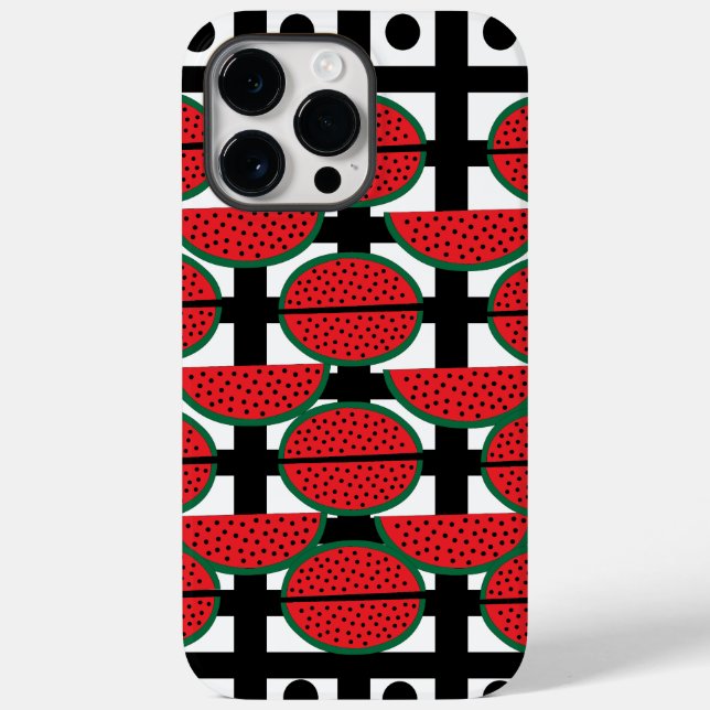 Vattenmelon Sommar Frukt Geometriskt Mönster     (Baksida)