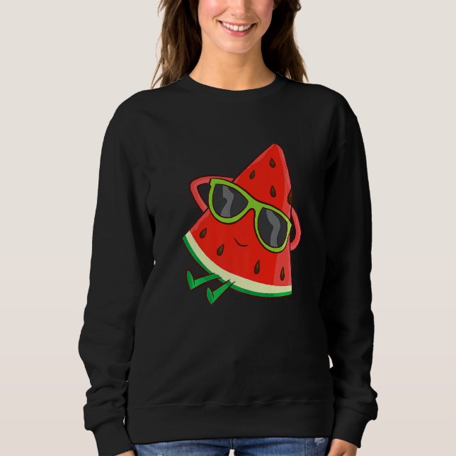 Vattenmelon Sommar Melon Med Solglasögon  Vattenme T Shirt (Framsida)