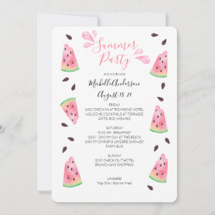 Vattenmelon Sommar Sistaminuten-helg Itinerary Inbjudningar