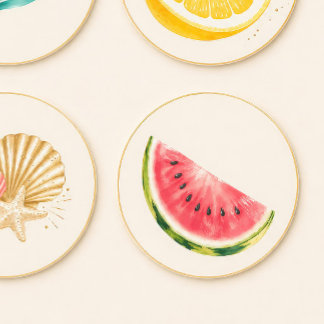 Vattenmelon Sommarfest Klistermärke