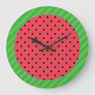 Vattenmelon Sommarfrukt rosa Svart grönt mat Stor Klocka