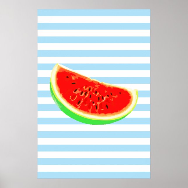 Vattenmelon, sommarposter, trädgårdsposter, kök poster (Framsidan)