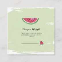 Vattenmelon Söt Flick Sommar Blöja Lotteri